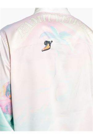 Pink viscose bowling shirt FAMILY FIRST | SHS2409MULTICOLOR